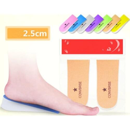 1 Pair Heel Pad High heels upset arch support insoles Three Floors Blowing Increase insoles