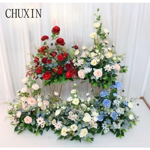 50cm Wedding simulation Floral road lead Camellia flower ball wedding T-stage decoration home Hotel dining table flowers decor