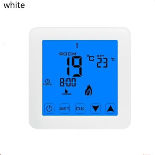 Programmable themrostat Thermoregulator Touch Screen for Warm Floor Water Electric Heating Temperature Controller 16A 220V