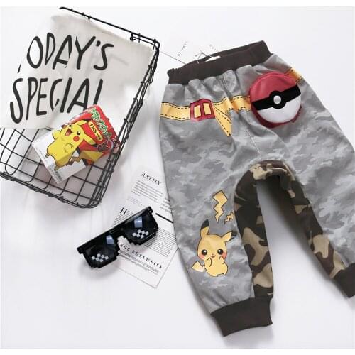 Tonytaobaby New Winter Clothes for Boys and Girls Childrens Wear Cartoon Reflective Camouflage Short Plush Inner Pants