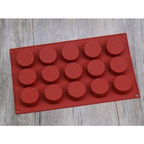 1PC Silicone Mold for Soap Silicone Chocolate Molds Round Cake Baking Bakeware Tool Handmade Soap Pudding Pastry Moulds OK 0977