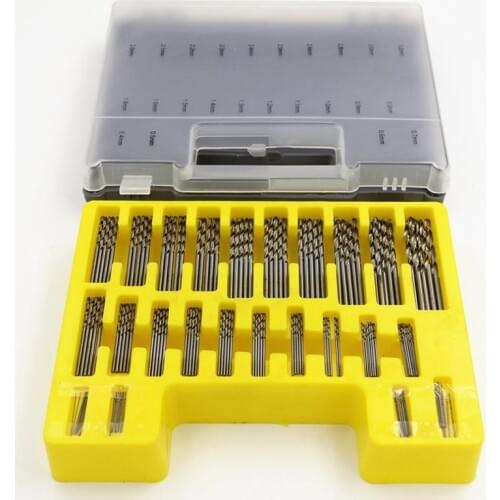 150pcs/case Titanium Coated Mini Drill Bits HSS High Speed Steel Drill Bits Set Tool High Quality Power Tools 0.4 To 3.2mm
