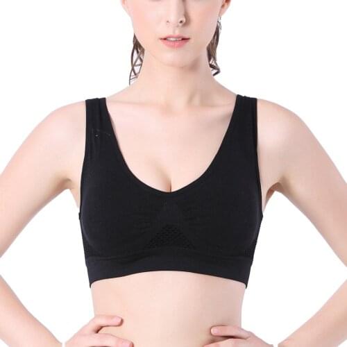 3Pcs Ladies' Seamless Cotton Breathable Bra Wirefree With Pads Push Up Anti-Exposure Full Cup Bra Plus Size