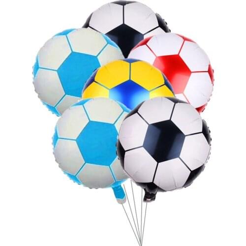30Pcs foil balloons Party Balloons 18 Inch Football Aluminum Foil Balloon Soccer Metallic Mylar Balloons Decoration balloons