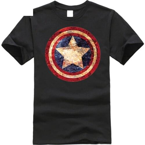 Agents Of Shield America Captain Shield t-shirt Cosplay Costume Men Summer Style Short Sleeve Print T Shirt Cotton Plus Size