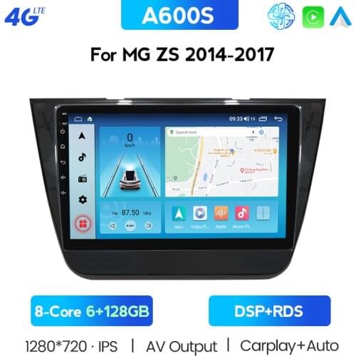 Car Android 6G+128G ROM 9” 2 Din Car Video Radio OCTA Core WIFI GPS Have BT Multimedia For MG ZS 2014-2017 8 Core IPS Carplay