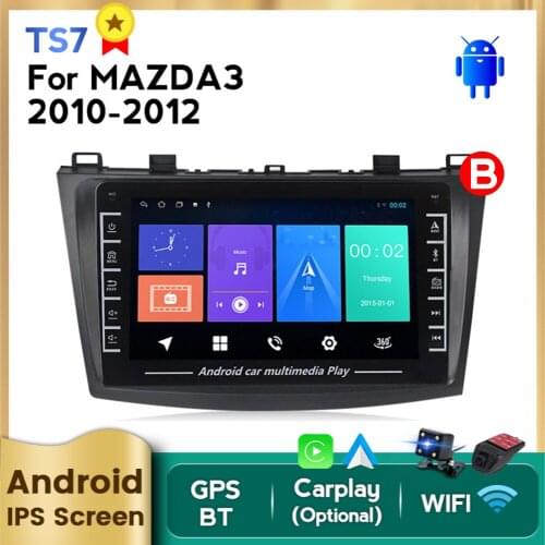 MEKEDE IPS HD For Mazda 3 2004-2013 maxx axela android Car DVD GPS Radio Stereo 1G 16G WIFI MAP 2 din Car Multimedia Player