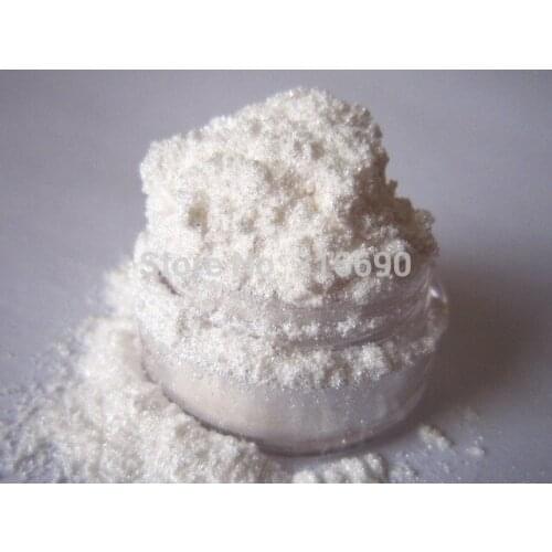 Sparkle White Mica Pigment Powder for Paints, Soap Making, Candle Making, Nail Art and other Craft Projects