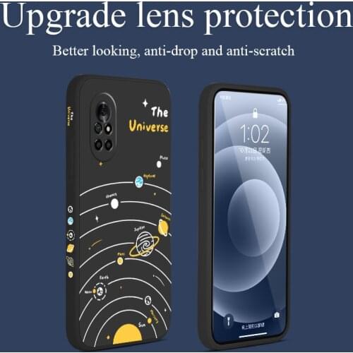 Eight Galaxies Phone Case For Huawei Nova8 8Pro 8SE Nova 7 7Pro 7SE 6 6se 5 5Pro 5Z 5I 5Ipro 5T 4 4E Liquid Silicone Cover