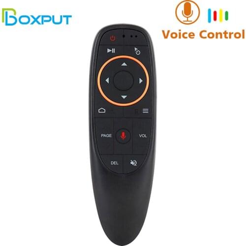 G10 Air Mouse Voice Remote Control 2.4G Google Voice Search Gyroscope Backlit Wireless Android TVbox Over10M Effective Distance