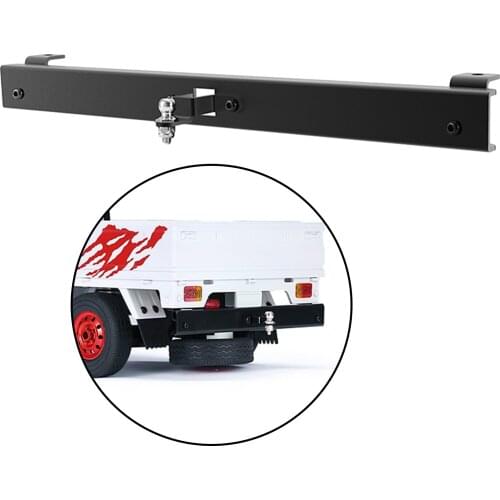 RC Car CNC Metal Aluminum Rear Bumpers for WPL D12 on-Road Racing Car Pickup Truck Upgrade Part