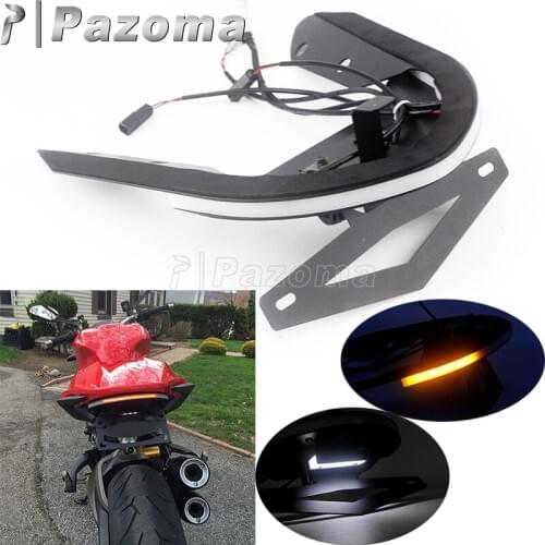 Motocycle Fender Eliminator License Plate Bracket LED Taillight Turn Signals For Ducati Monster 1200/S 14-16 Monster 821 15-17