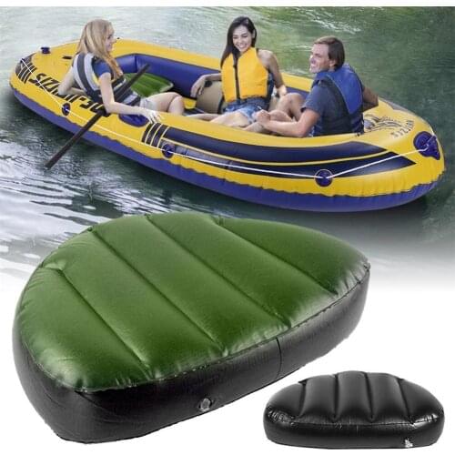 PVC Kayak Boat Inflatable Seat Air Cushion Mat Waterproof Wear-resistant Comfortable Blow Up Seat Pad For 2/3 Person Kayak Seats