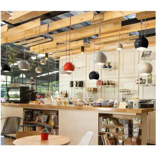 زب صناع200mm Italian lights House Morden Simple Pendant Lights Aluminum-Fixture Home Decor Kitchen Bar Colorful Warming Decorate