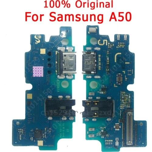 Original Flex Board For Samsung A50 charging port For A 50 Charger Board USB plug PCB Dock Connector Spare parts