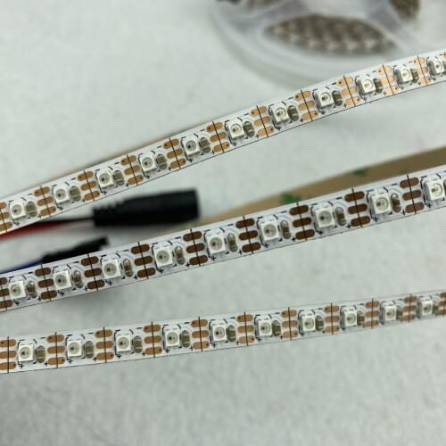 3m/roll addressable 120LEDs/m DC5V SK6805-2427 led pixel strip,NON-waterproof,with 120pixels/M;WHITE PCB