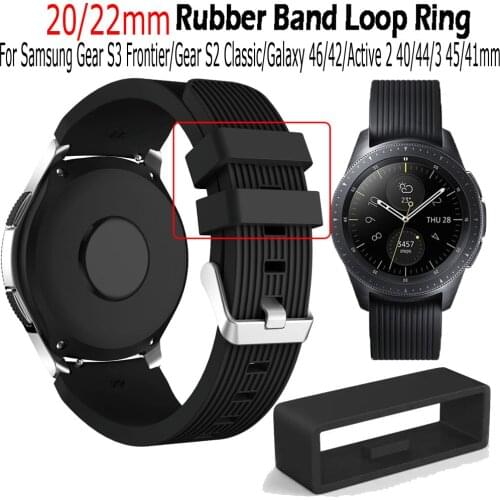 2-20pcs Rubber Replacement Watch Strap Loop Security Holder Retainer Ring For Samsung Gear S2 Classic/S3/Galaxy 42/46/3 41/45mm