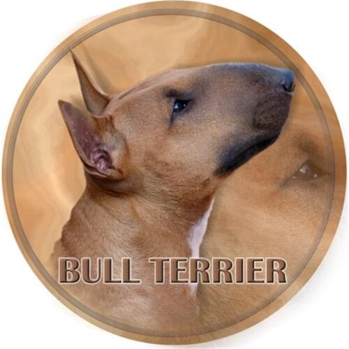 S40408# Various Sizes PVC Decal Bull Terrier Dog V2 Animal Car Sticker For Bumper Rear Window Laptop Refrigerator Toilet