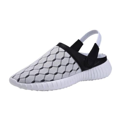 New Men Sandals Summer Breathable Mens Beach Shoes Fashion Casual Shoes For Man Large Size 39-46 Lightweight Mesh Sandals