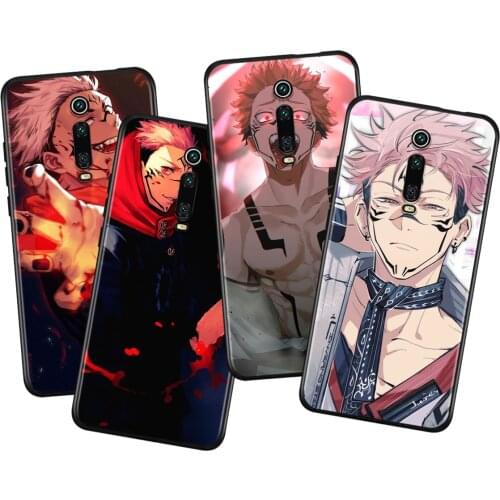 Hot Anime Jujutsu Kaisen Silicone Cover For Xiaomi Redmi K40 Gaming K30i K30T K30S K30 Ultra K20 10X Pro Black Phone Case