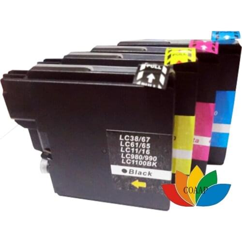 4 x LC65 LC61 LC38 LC985 LC39 LC67 LC1100 LC980 Compatible ink Cartridge for Brother DCP 185C 195C 9805C J315 J515 J125 Printer