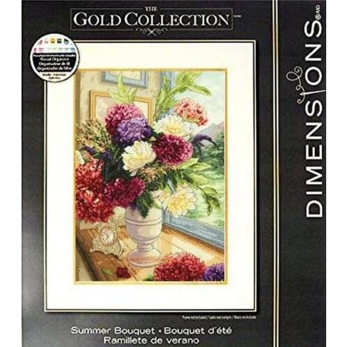 Modern Embroidery Flower Vasein by the Window Counted Cross Stitch Websites with 100% Cotton Floss &Free Shipping for Wall Decor