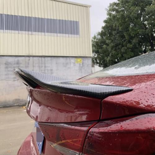 Use For Hyundai Elantra Spoiler 2016 2017 2018 2019 Year Glossy Carbon Fiber R Style Rear Wing Sport Accessories Body Kit