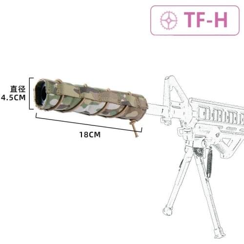 18cm Tactical Airsoft Camouflage Suppressor Cover Quick Release Muffler Cover Silencer cloth