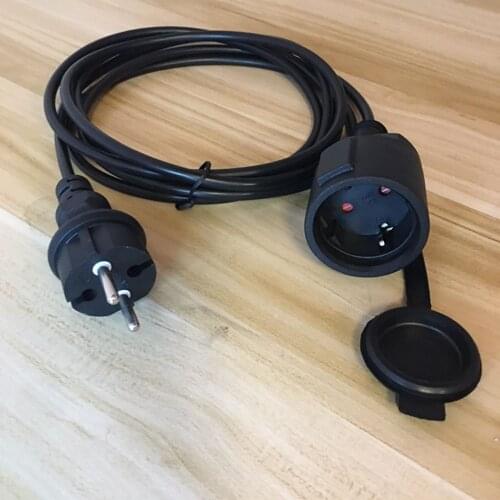 3M EU European Power Extension Cord,Germany Male to Female Power Extension Wire for PC Computer PDU UPS