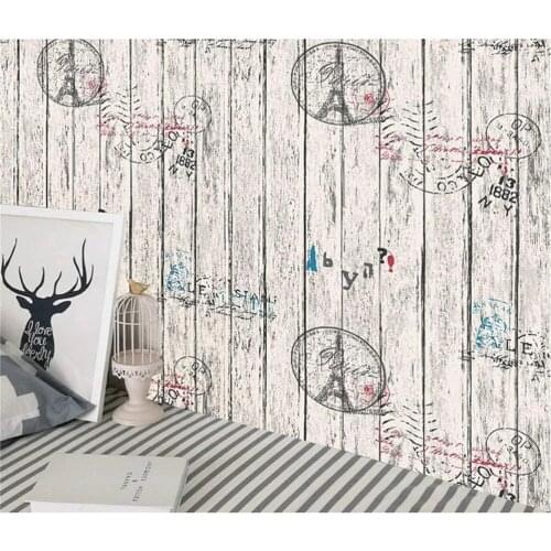 Vintage Peel and Stick Wood Grain Wallpaper Tower Wall Paper Decorative Wood Self Adhesive WallCoverings Shelf Liner Roll