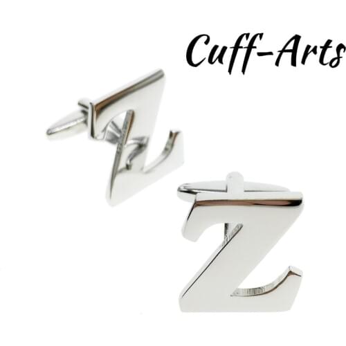Cuffarts 26 Letters DIY Cufflinks A-Z Alphabet Cuff links Personality Mix&Match Choose 2 Different Letters For Initials C10096