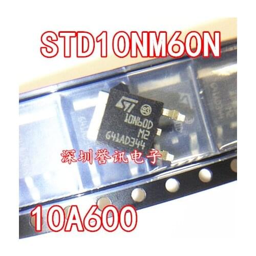 10pcs/lot 10N60 FQD10N60C STD10NM60N SMD TO-252