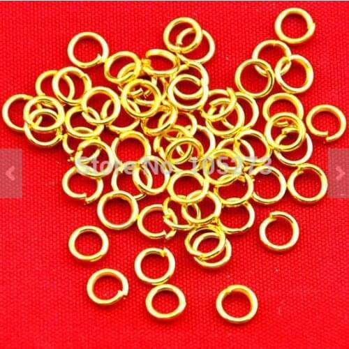 100PCS Gold Plated Jump Ring Jump Rings 5MM 4 Gauge - DIY Accessory Jewelry Making