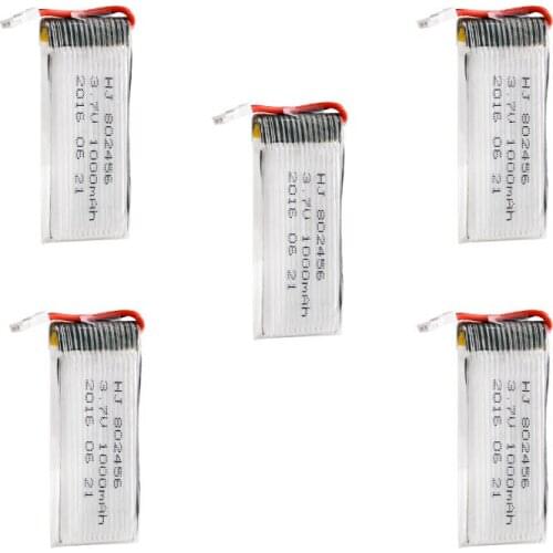1S 3.7V 1000mah Lipo Battery for H12C H12W JX 509 509B RC Drone Mini Quadcopter Helicopter Spare Parts