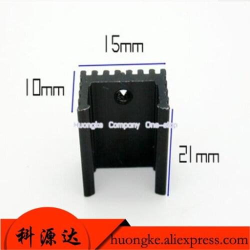 2pcs/lot U type 21*15*10mm Transistor TO-220 package radiator with screws