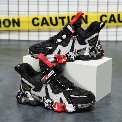 2021 Kid Running Sneakers Spring Children Sport Shoes Tenis Infantil Boy Basket Footwear Lightweight Breathable Chaussure Enfant