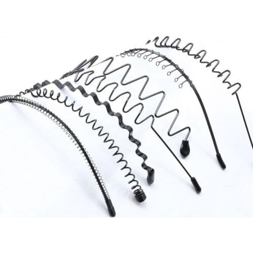 5Pcs Unisex Men Women Headband Invisible Sports Female Back Non-slip Wave Hairband Fashion Hair Accessories Hair band Hair fixed