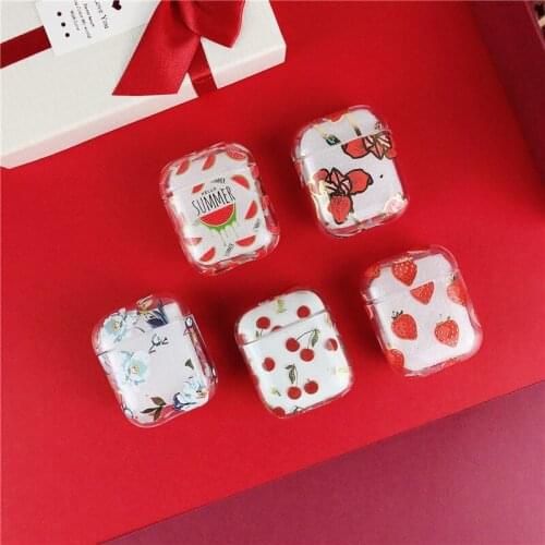 Cute PC Case For Apple AirPods 1/2 Bag Cartoon Wireless Bluetooth Earphone Protective Hard Cover For Airpods Pods Case Box