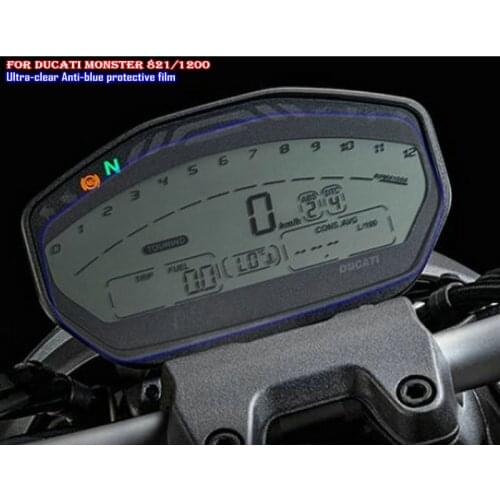 For DUCATI MONSTER 797 821 1200 Film Motorcycle Dashboard Instrument Panel Screen Protector Motorcycle Film