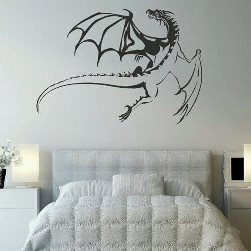 Details about Flying Dragon Wall Sticker Home Office Removable Vinyl Art Decal C2007