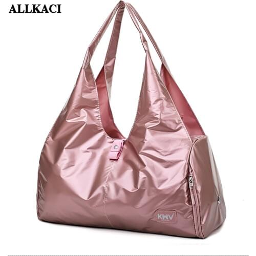 Male Oxford Travel Bag Large Duffle Independent Shoes Storage Big Fitness Bags Handbag Bag Luggage Shoulder Bag Black Pink 50