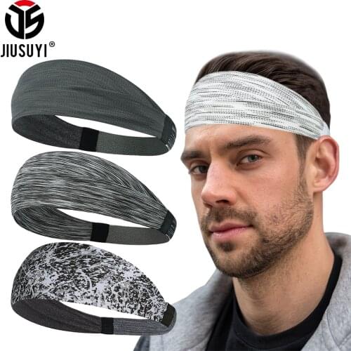 Breathable Fashion Headwear Hair Head Band Absorbent Sweat Sweatband Headbands Comfortable Elastic Wide Thin Hairband Men Girls