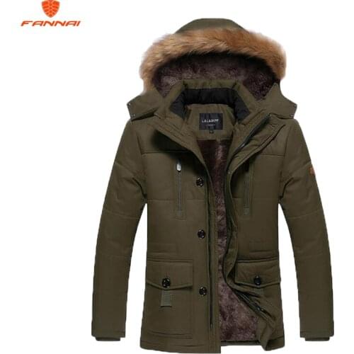 FANNAI Men's Parkas With A Hood