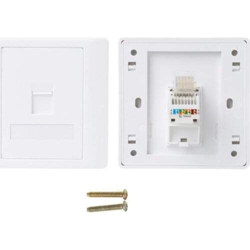 86 Type Computer Socket Panel CAT5E Network Module RJ45 Cable Interface Outlet Dropshipping