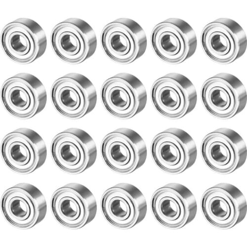 MR83ZZ 3mmx8mmx3mm double shielded miniature deep groove ball bearing steel bearing 20-Pack