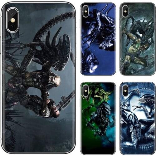 Hunter-logo-C-alien-vs-predator For Huawei Nova 2 2i 3 3i Y3 Y5 Y6 Y7 Y9 Prime 2015 2016 2017 2018 2019 Soft Shell Case
