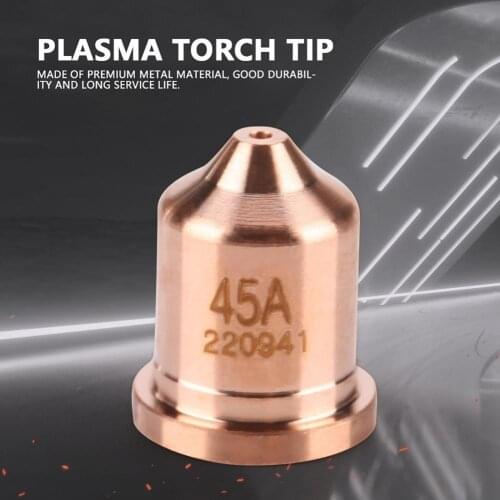 5Pcs 220941 Welding Nozzle Small Good Conductivity Brass Welding Sprayer Plasma Nozzle for MAX65 Plasma Cutting Torch