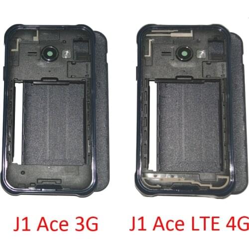 New Side Chassis Back Cover For Samsung J1 Ace 3G 4G J110F J110G J110H J110L J110 Phone Housing Middle Frame Rear Door Panel