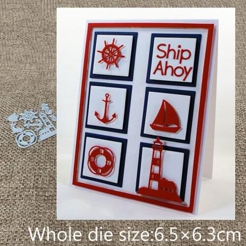 New Design Craft Metal Cutting Die die cuts Marine equipment decoration scrapbook Album Paper Card Craft Embossing die cuts