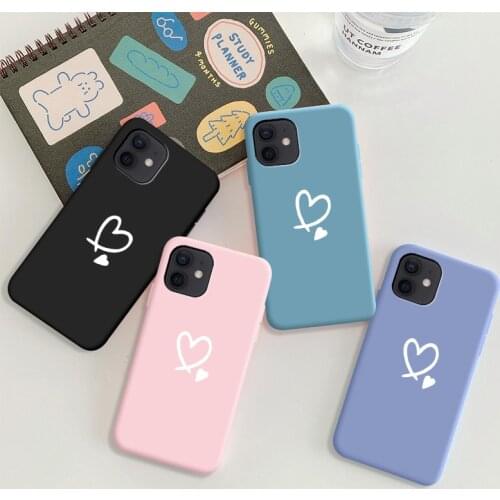 Heart Color Silicone Phone Case For Huawei Nova 8 Pro 7 SE 6 5 5i 5Z 4 3i 3 2S 2 Plus Coque Soft Back Cover